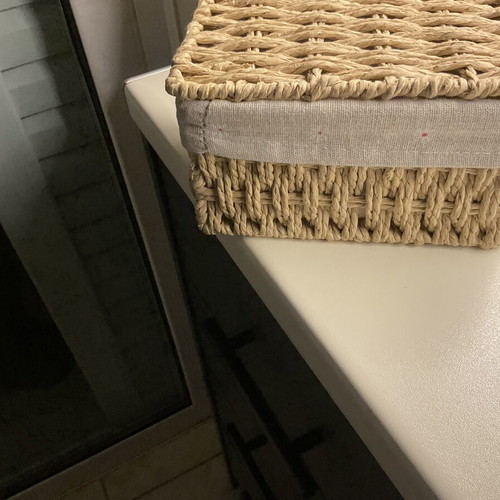 Set of 3 handmade decorative baskets