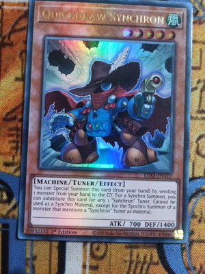 Quickdraw Synchron Yu-Gi-Oh! card like new