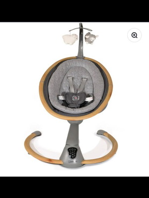 Baby rocker with 360° rotating seat and remote control