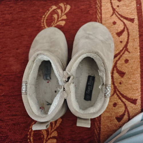 Saxo Blues children's boots size 30 like new, white beige