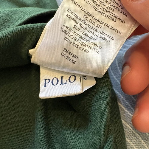 Polo Ralph Lauren V-Neck T-Shirt, dark green, Medium