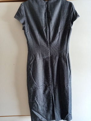 Zara dress gray used, elegant office style, size S