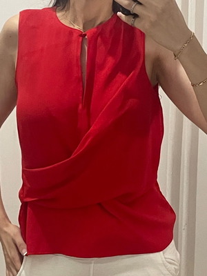 Zara топ употребяван, червен, размер M/L
