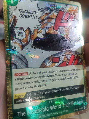 The Billion Fold World Trichiliocosm One Piece OP06 Uncommon Foil card