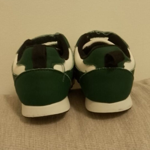Sinsay athletic shoes size 27 used, green, slight front paint needed