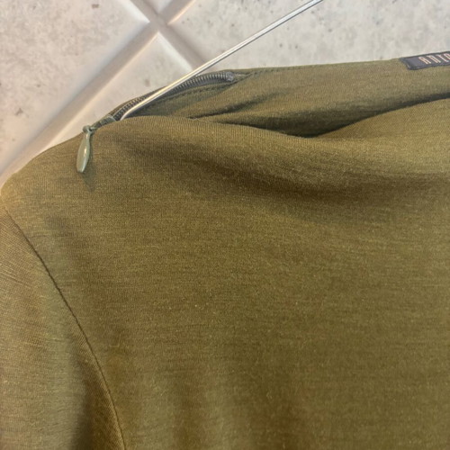 Antonios Markos vintage long olive dress, M