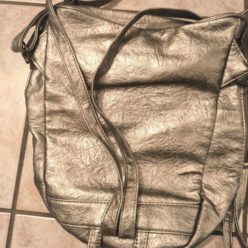Backpack gray metallic like new