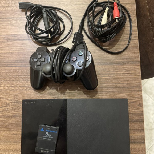 Sony PlayStation 2 Slim SCPH-90004 black glossy like new