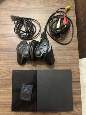 Sony PlayStation 2 Slim SCPH-90004 black glossy like new