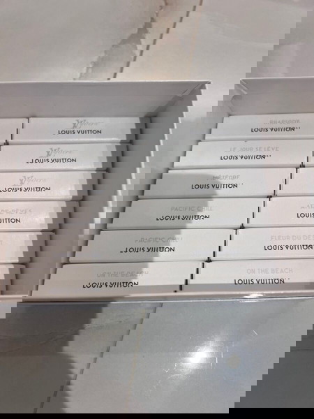 Πώληση και ξεχωριστά και όλα μαζί  Δείγματα 2ml Louis Vuitton 12 συνολικά.