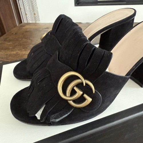 Gucci Marmont Mules No.38.5 new, black
