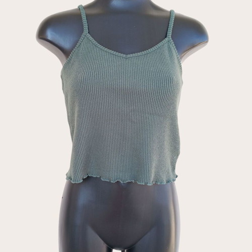 NA-KD Green Strap Top size M like new, winter fabric