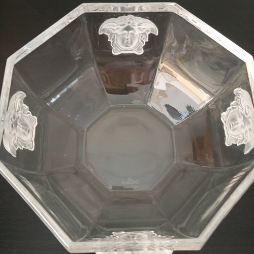 Rosenthal Versace Medusa Lumiere Crystal Bowl like new, 18cm