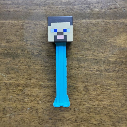 PEZ dispenser Minecraft Steve used candy holder