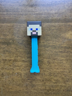 PEZ dispenser Minecraft Steve used candy holder
