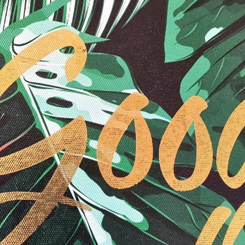 Tropical Wall Art Good Vibes Only new