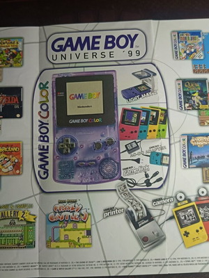 Gameboy Color και Nintendo 64 διαφημιστικό φυλλάδιο διπλής όψεως 1999 σαν καινούργιο