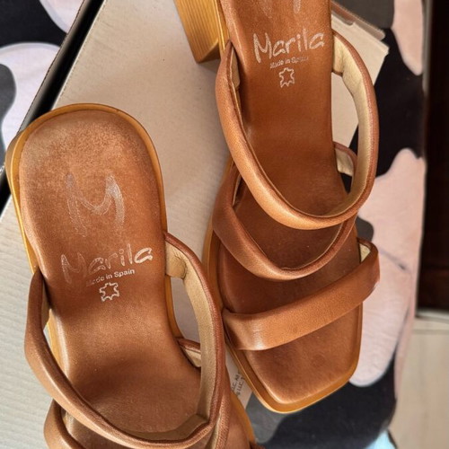 Marila Footwear leather sandals beige like new, size 39