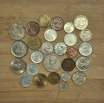 Coins from foreign countries used