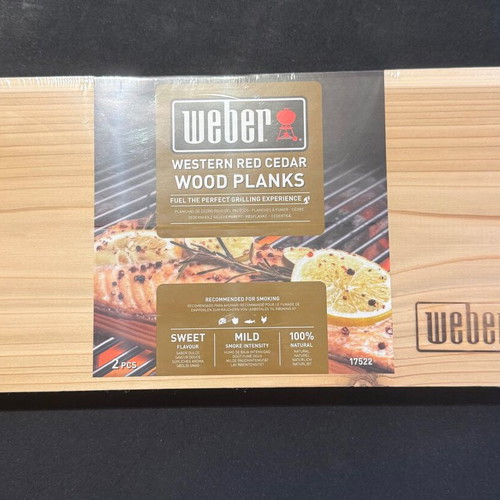 Weber Western Red Cedar Wood Planks new, pack of 2 for smoking