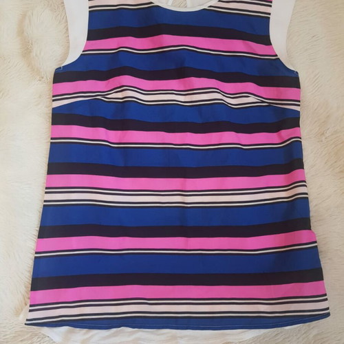 French Connection Cap Sleeved Striped Top new, multicolored, size M