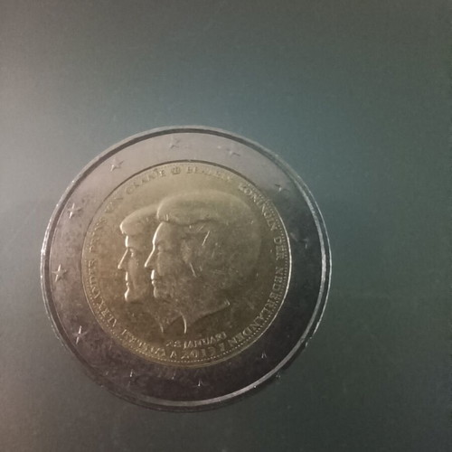 Nederland 2 euro double portrait 2013 coin used, circulated