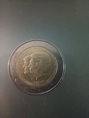 Nederland 2 euro double portrait 2013 coin used, circulated