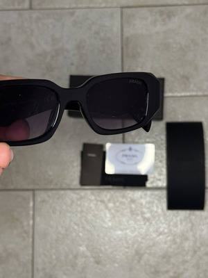 Prada Glasses new, purple lenses, black frame