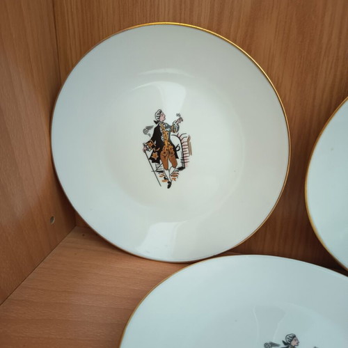 Rosenthal Germany vintage porcelain dessert plates set of 5 like new