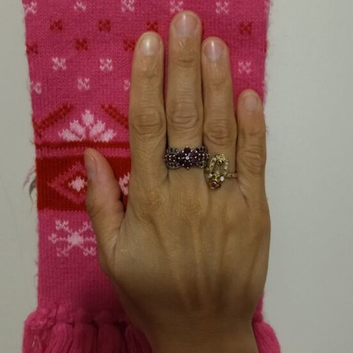 Children's scarf new for girl 1-4 years pink and red