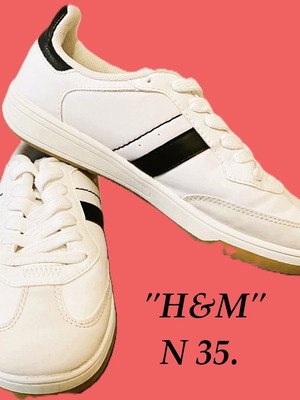 H&M kids sports shoes size 35 like new, white