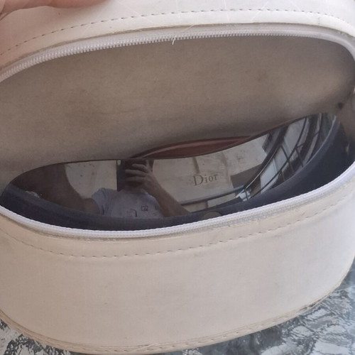 Christian Dior SPH2490/C vintage γυαλιά ηλίου με περιμετρικό φακό, καφέ