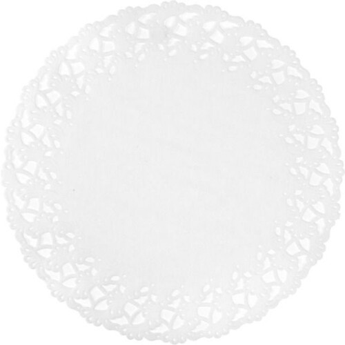White round paper doilies Ø25cm pack of 250 new