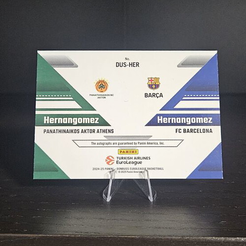 2024-25 Donruss Euroleague Juancho/Willy Hernangomez Dual Auto 1/5