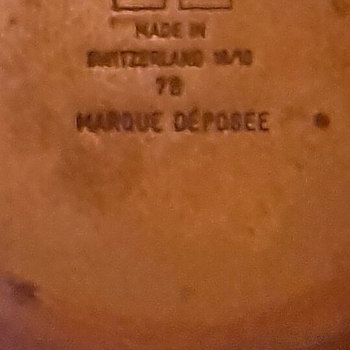 Vintage χαλκώδες καμινέτο φοντί Stöckli Netstal με καπάκι