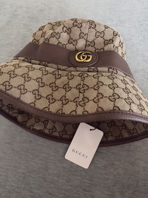 Gucci GG canvas bucket hat beige brown new, one size