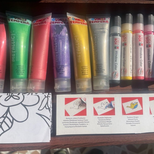 Jumbo craft set with metallic tempera and Marabu paints new