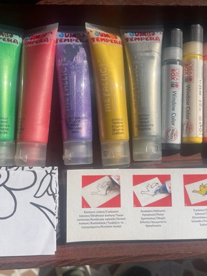 Jumbo craft set with metallic tempera and Marabu paints new