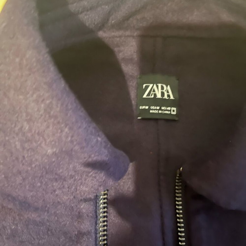 Zara men's outerwear like new, size M, blue and purple