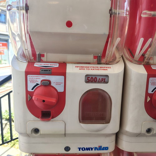 Tomy Gacha vintage coin toy dispenser