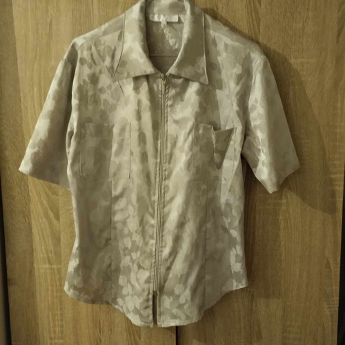 Vintage silver short-sleeve jacket size L used with gift earrings