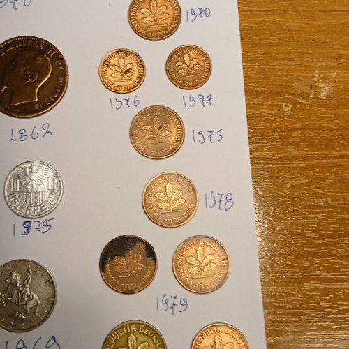 Foreign coins used, various countries, 1862-1903