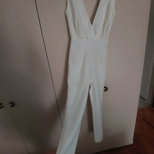 Mind Matter white jumpsuit XS used