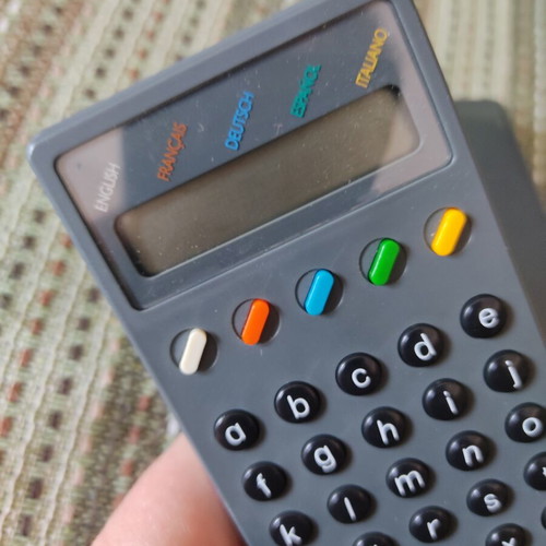 Vintage pocket translator Fanfare from the 1980s