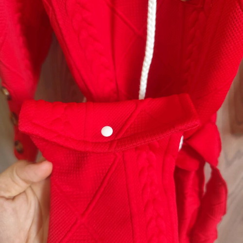 Children's set dress/coat like new, red, size 2-3 years