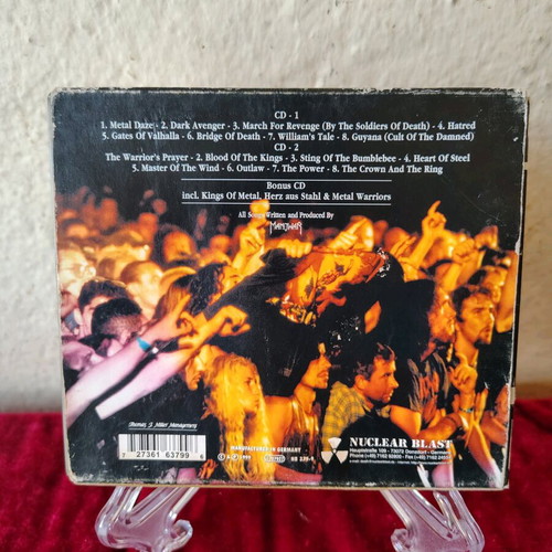 Manowar collectible triple CD Hell on Stage used, metal