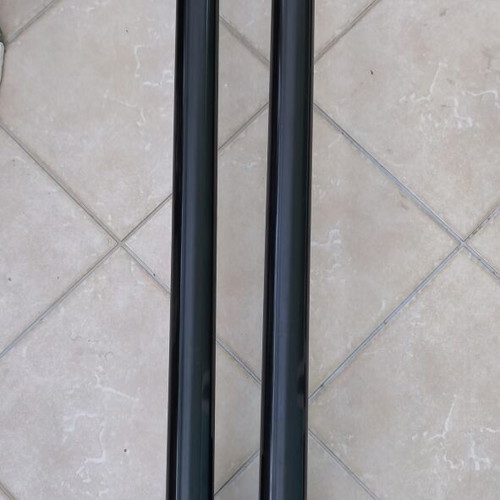 Hermes GS3 black aluminum roof bars for Renault Clio 3-5D 2005-2014 set with feet