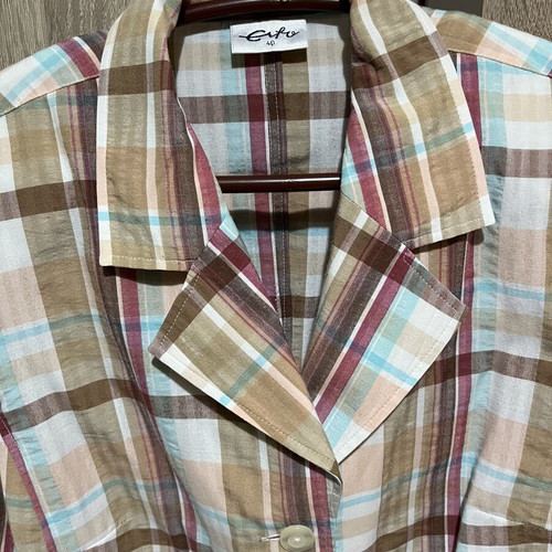 Vintage checked shirt, long sleeve, multicolor