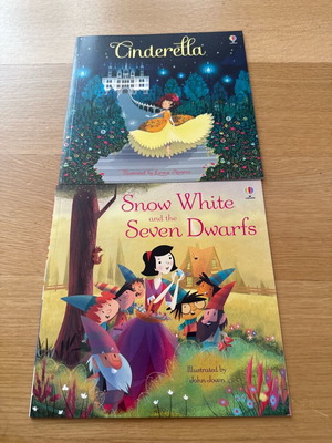 Usborne picture books new, Cinderella and Snow White in English