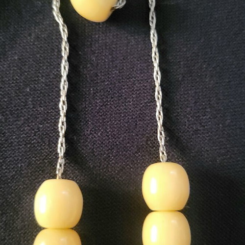 Komboloi from royal amber and 925 silver like new